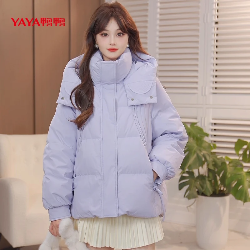 YAYA/鸭鸭休闲冬季新款品牌时尚休热力感羽绒服YE4B620403J