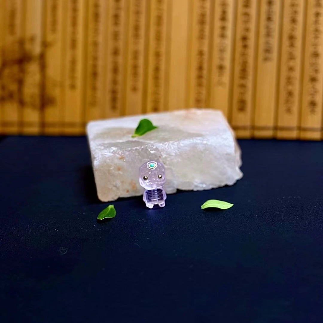 壹加 | 粉水晶阿呆竖款吊坠
