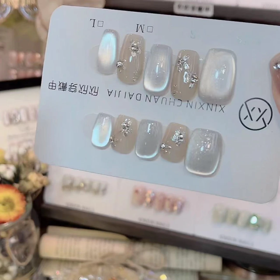 晶石猫眼- 纯手工穿戴甲 10片装