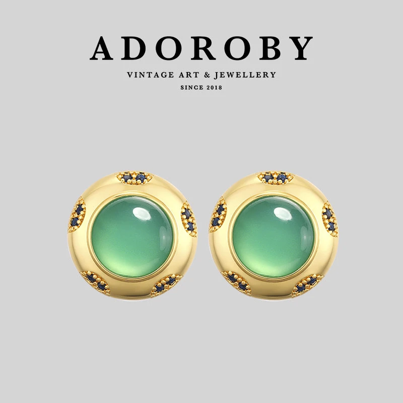 铜合金耳饰 ADOROBY Vintage巴塞罗那宫廷耳钉