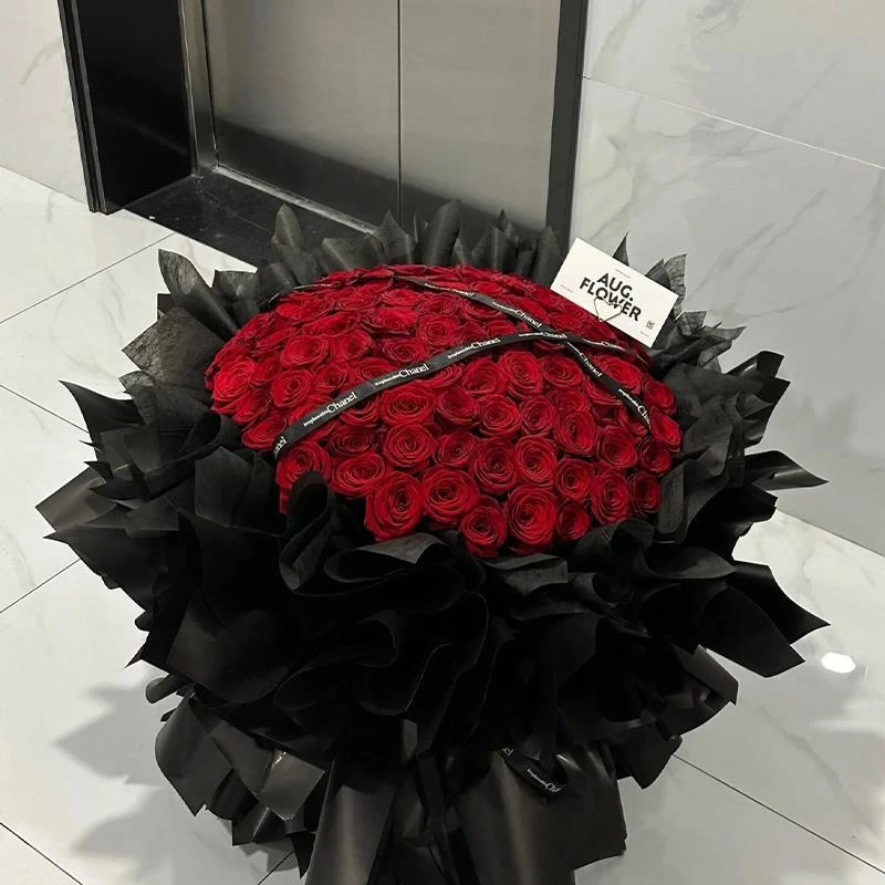 【真花花束】99朵红玫瑰花束生日鲜花礼物订婚11朵全国同城配送女友