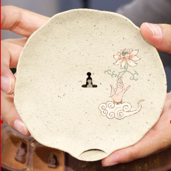 【老班长茶器】白玉佛手拈花壶承