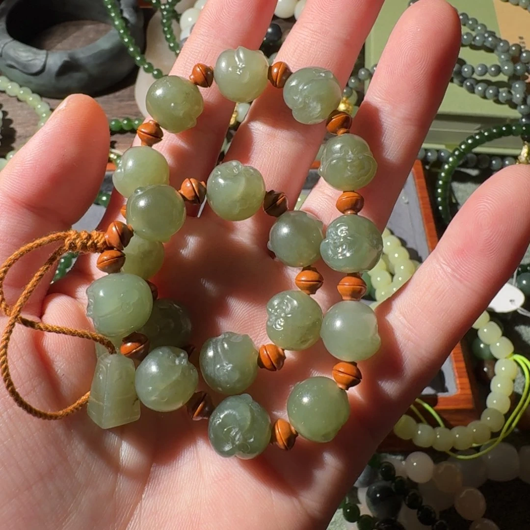 和田玉手串未镶嵌