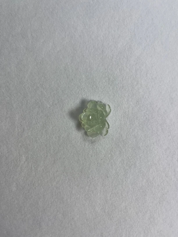 天然岫玉花开富贵挂件