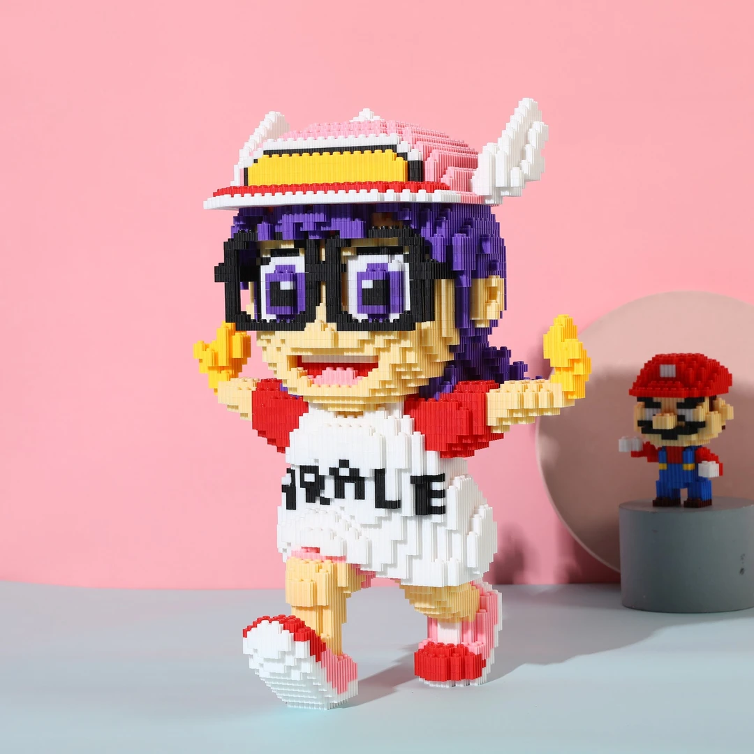 奔跑阿拉蕾串联颗粒积木拼装立体摆件儿童益智亲子玩具礼物