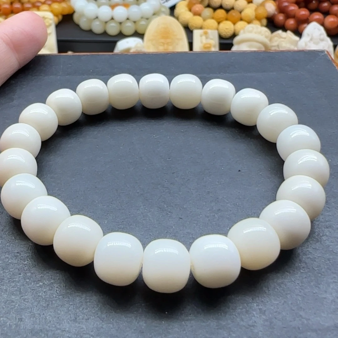 【闪购商品】石英质玉（缅黄）手串未镶嵌喜*廊