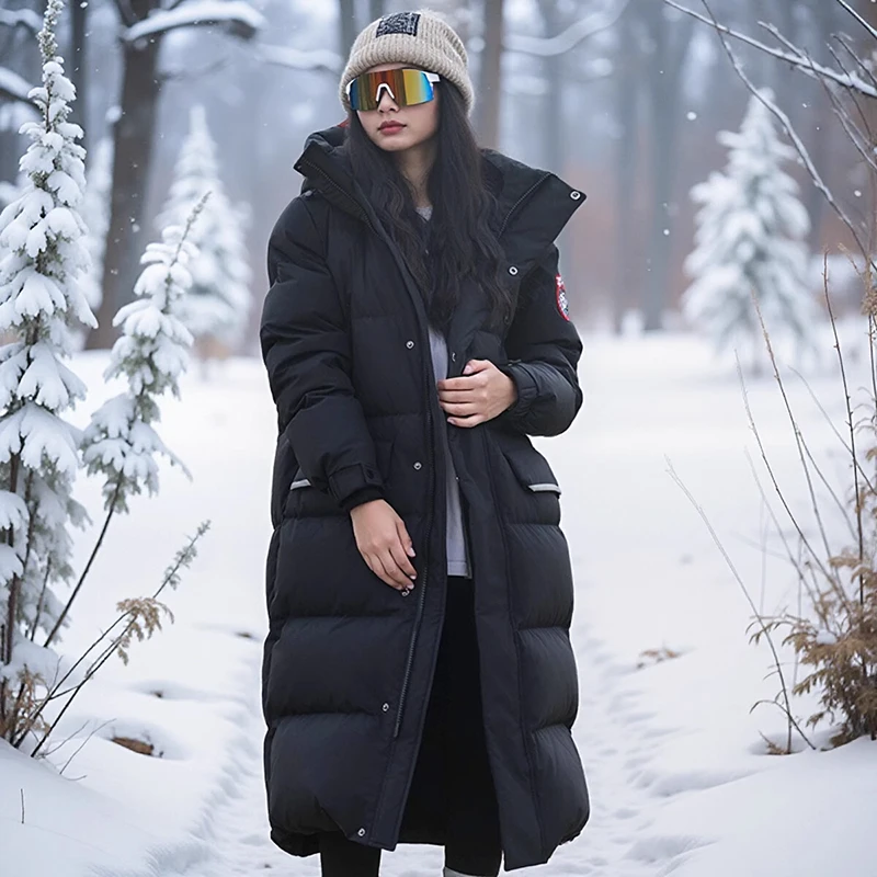 我的冬季暖系户外穿搭连帽2025羽绒服保暖极寒江西共青城女士加厚