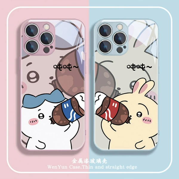 适用苹果17/华为pura70/小米/oppo/vivo网红乌萨奇小八创意手机壳