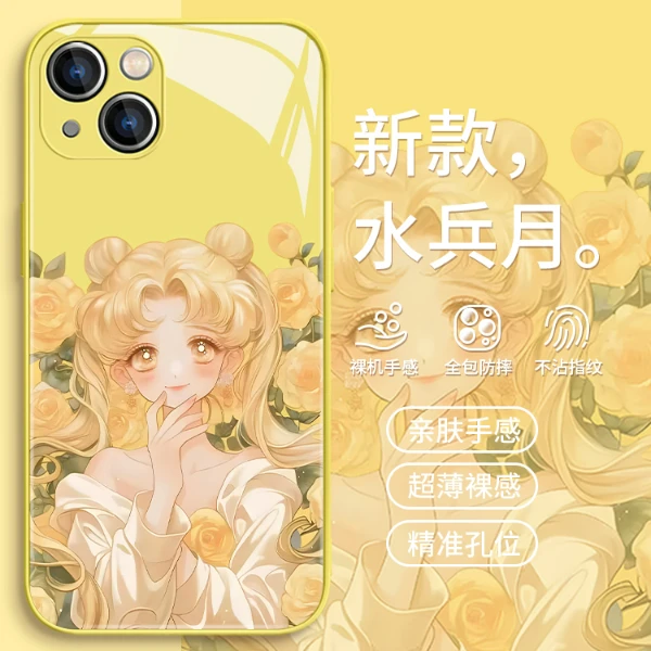 适用苹果17/华为pura70/小米/oppo/vivo美少女战士网红卡通手机壳