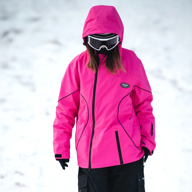 DOOKSNOW滑雪服上衣男女同款加厚防水耐磨防风简约新潮雪服外套