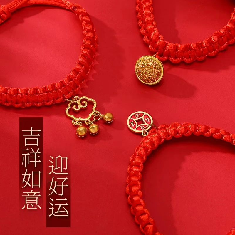 宠物新年项圈猫狗长命锁平安喜庆爆款猫咪项圈小型犬金项链可调节