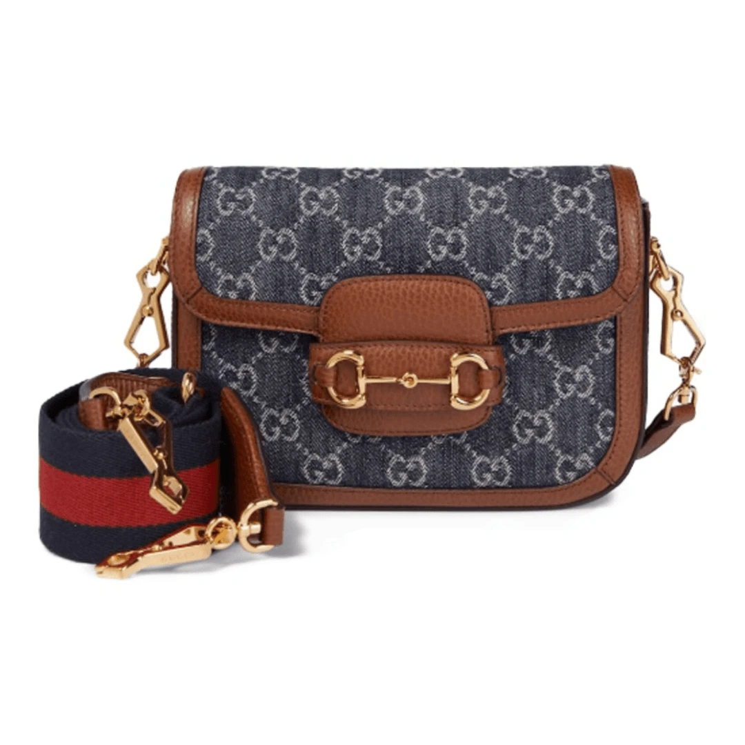 99新 GUCCI/古驰 丹宁马鞍 mini/甄选