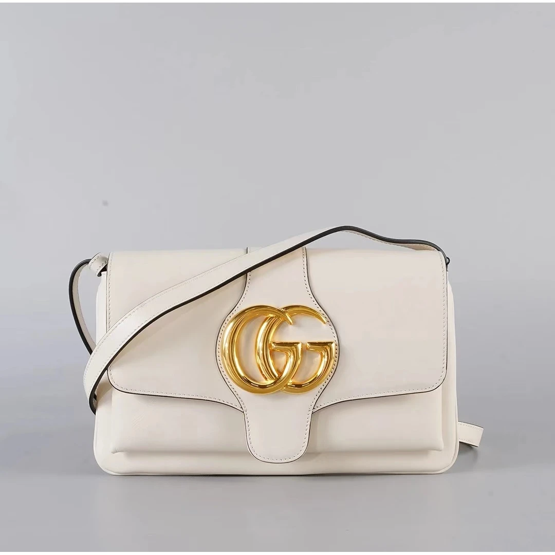 99新 GUCCI/古驰 白邮差包/单肩斜挎包/（甄选）