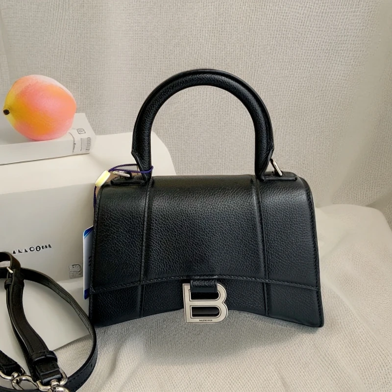 99新 Balenciaga/巴黎世家 荔枝纹沙漏S手提单肩斜跨包/精选