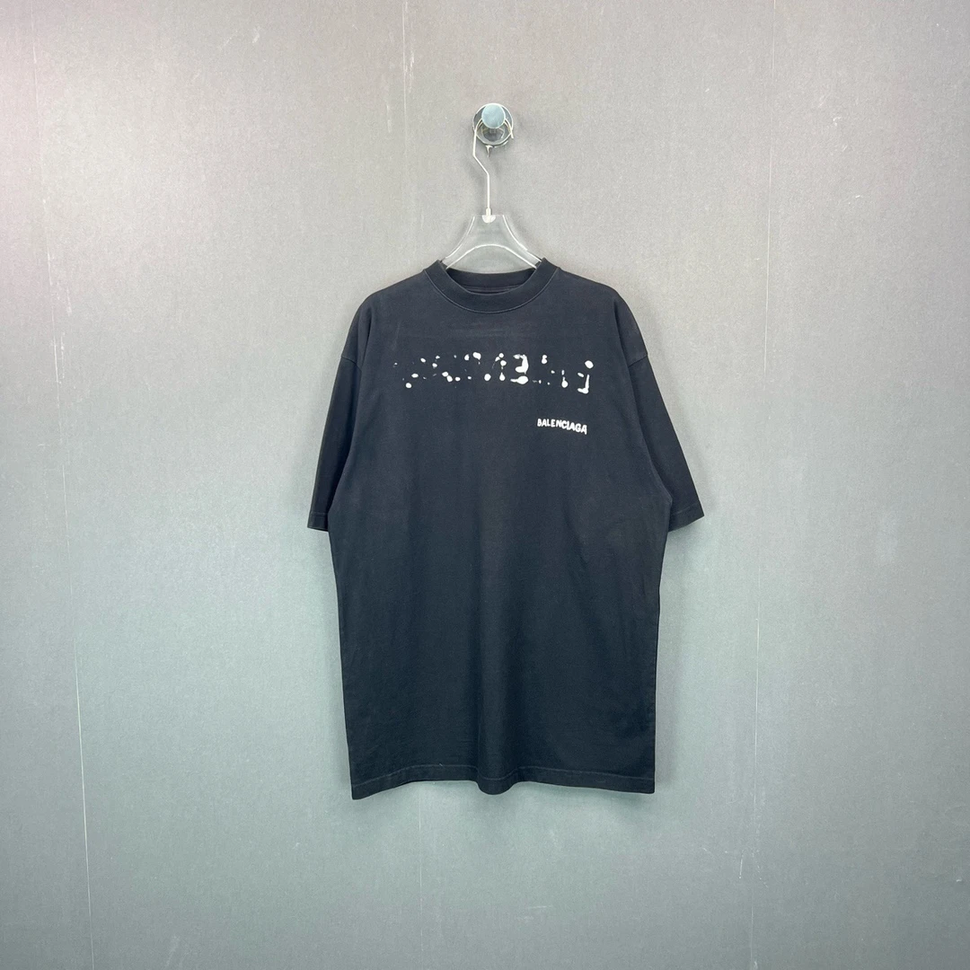 99新 Balenciaga/巴黎世家 XS码/印花logo短袖/8839290