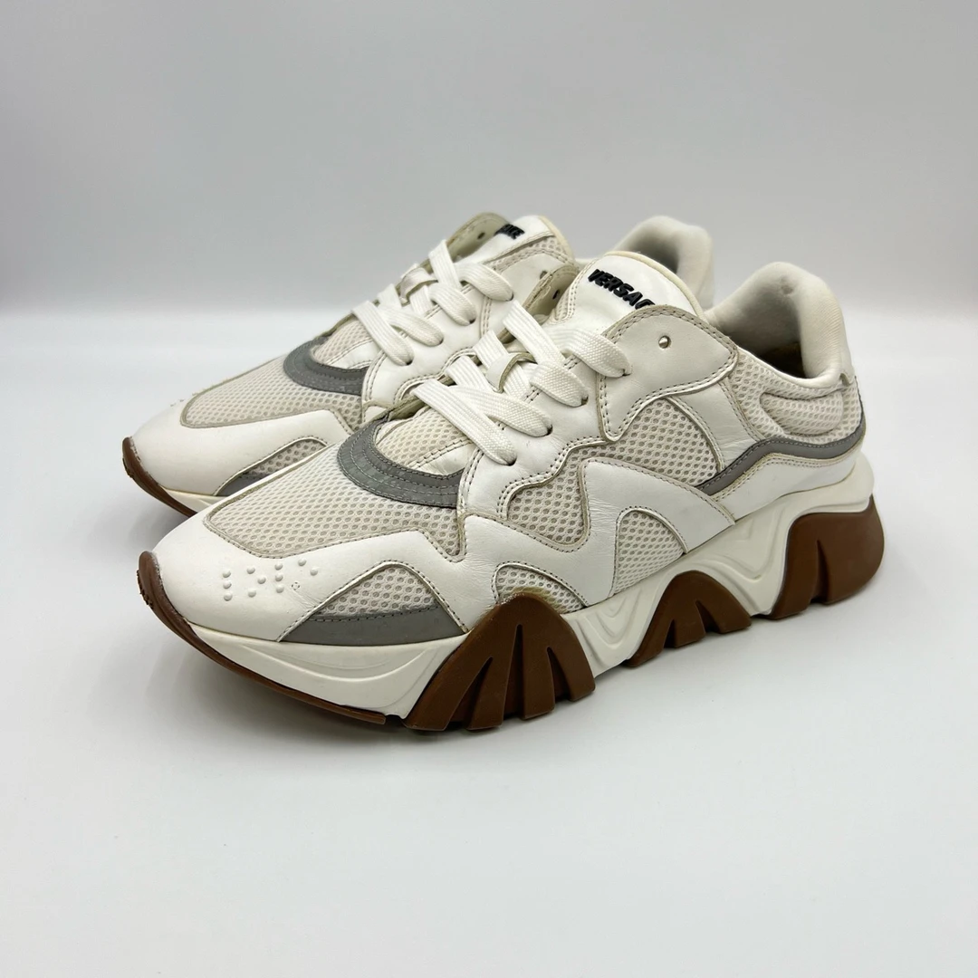 90新 VERSACE/范思哲 42.5码/网面厚底休闲鞋9671180