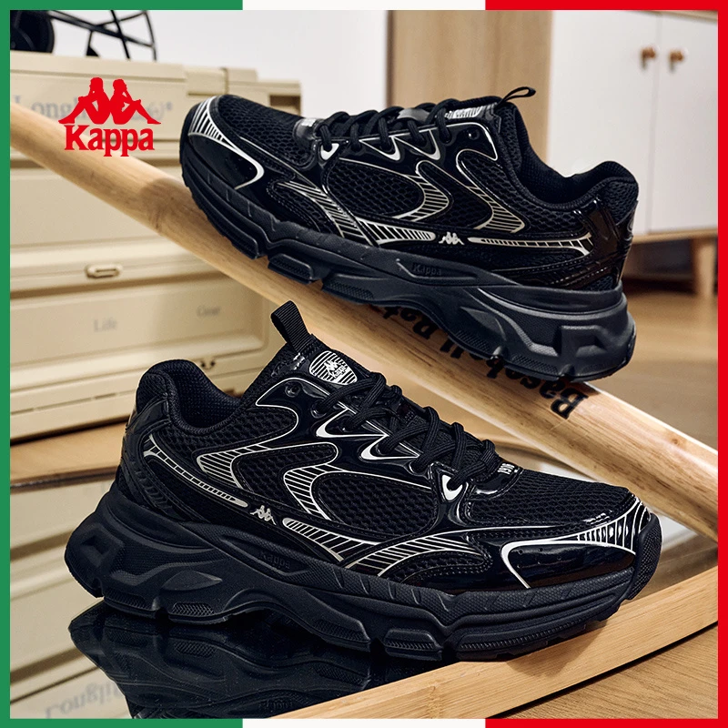 Kappa卡帕氢轨运动鞋秋冬情侣款老爹鞋百搭跑鞋休闲鞋K0DU5MG14CJ