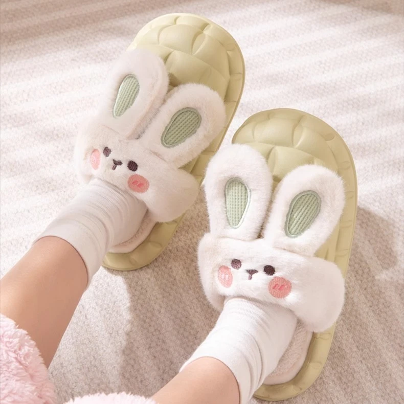 加厚棉拖鞋女士2023新款秋冬季室内家居防滑家用可爱毛绒保暖棉拖
