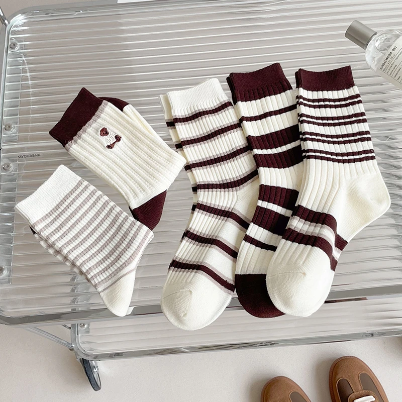 袜子女长筒袜秋冬季纯堆堆袜棉黑色ins潮女士春秋纯色高筒运动袜