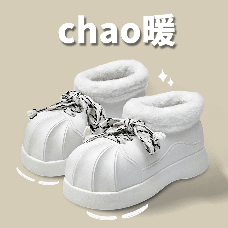 贝壳头高帮靴子手工保暖纯色经典