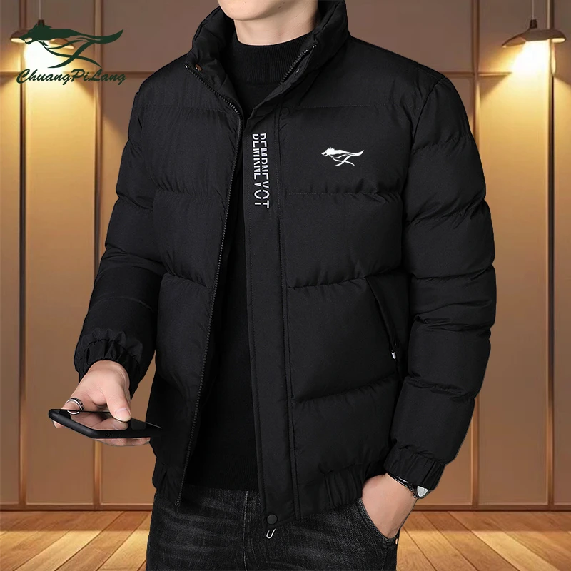 品牌男士棉服秋冬季2024新款加厚保暖棉袄韩版时尚休闲外套男棉衣