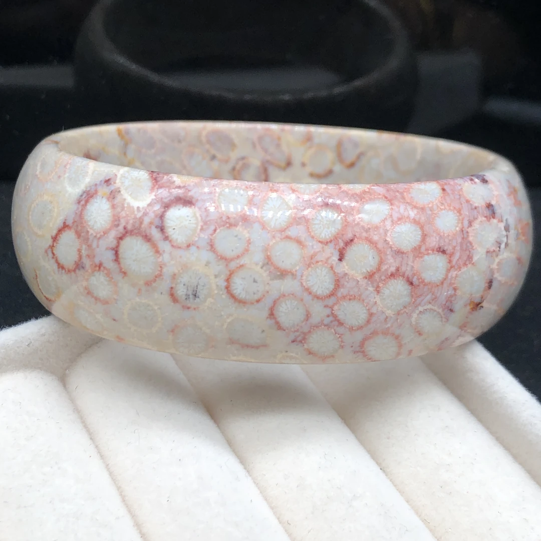 合金手镯 63➕⭕口粉色圈圈手镯特价不退换075