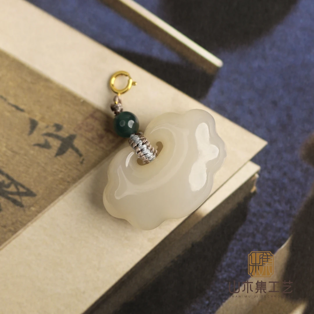 【18K金】藕粉如意吊坠（多样性）￥￥【山木集】（赠银链）