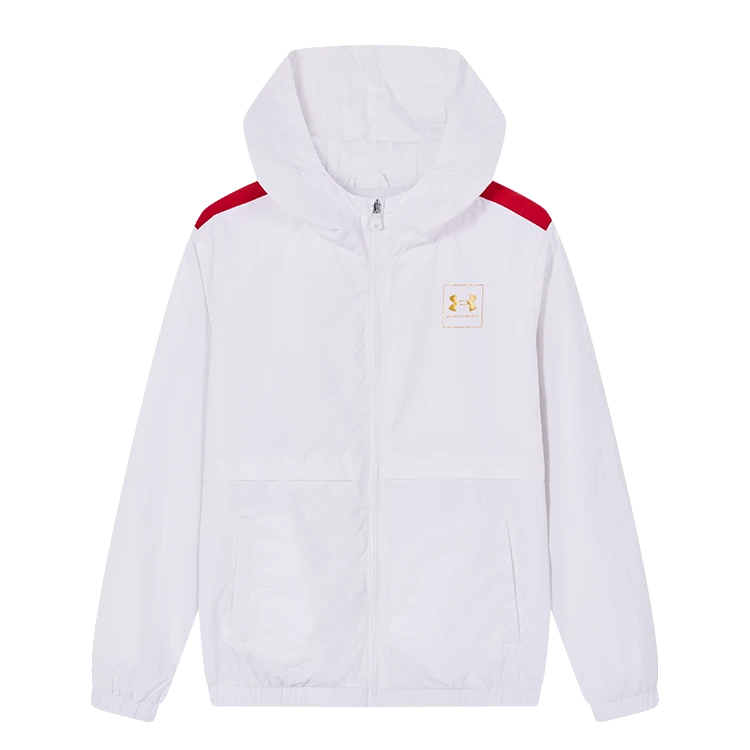 Under Armour/男女童运动休闲开衫拉链梭织外套231204203