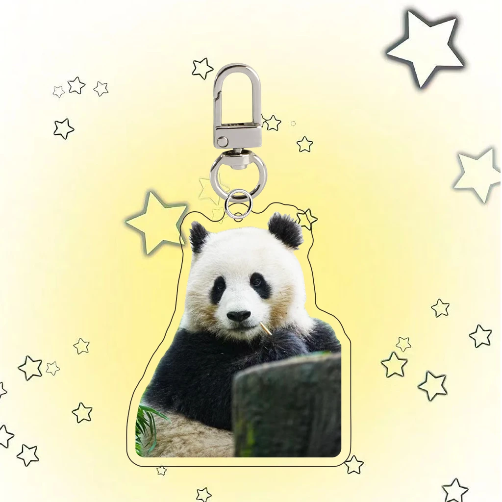 【精灵专属】亚克力钥匙扣大熊猫亚克力图像定制
