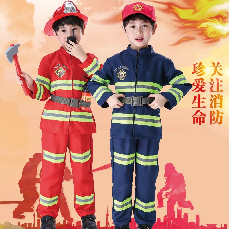 消防员衣服儿童款儿童消防员衣服消防员衣服cosplay服装儿童