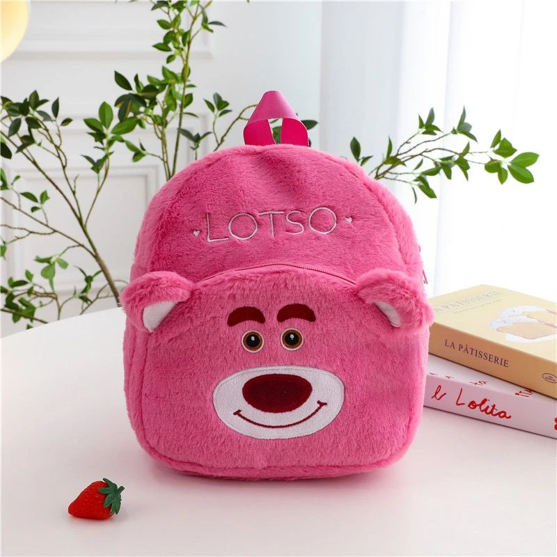 新款创意卡通少女心双肩背包毛绒玩偶公仔百搭休闲迷你可爱小书包