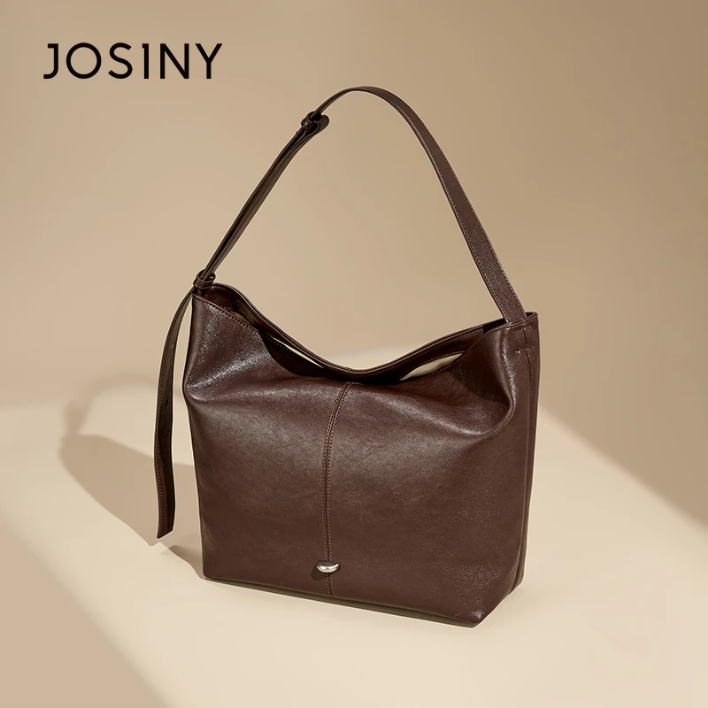 卓诗尼2024新款法式通勤时尚女士小众简约单肩包斜挎包包