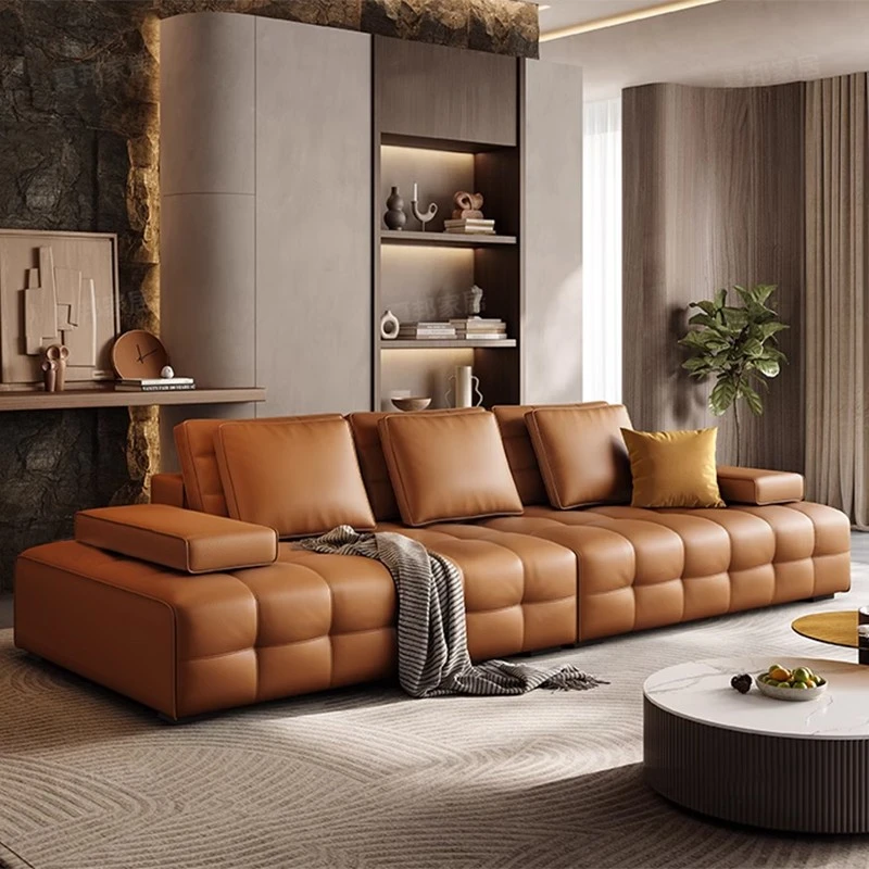 劳伦斯真皮沙发皮质lawrence意式轻奢别墅大客厅直排沙发组合极简