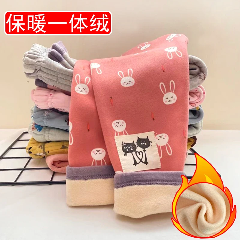 宝宝裤子加绒保暖打底裤加厚9男童女童裤子内穿热能裤1-6儿童秋裤