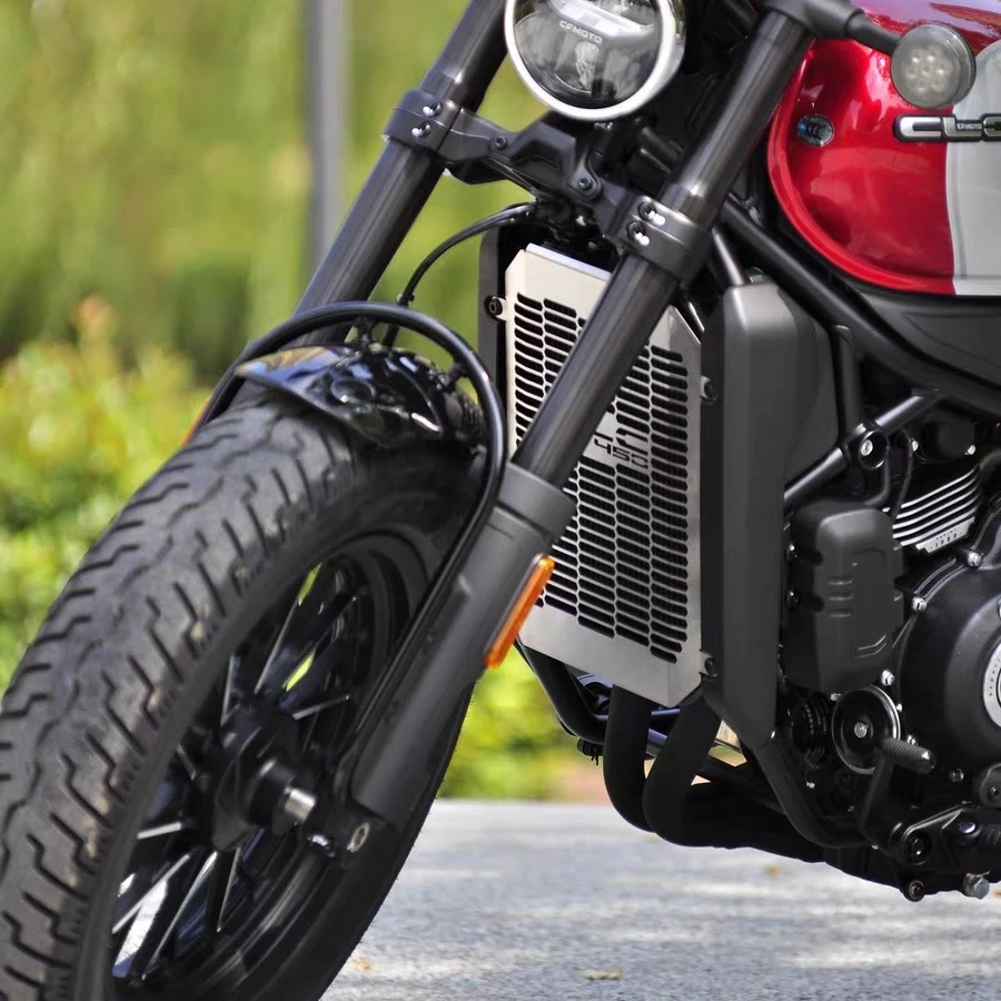 适用春风450clc水箱护网磨砂不锈钢保护罩保护网无损改装升级配件