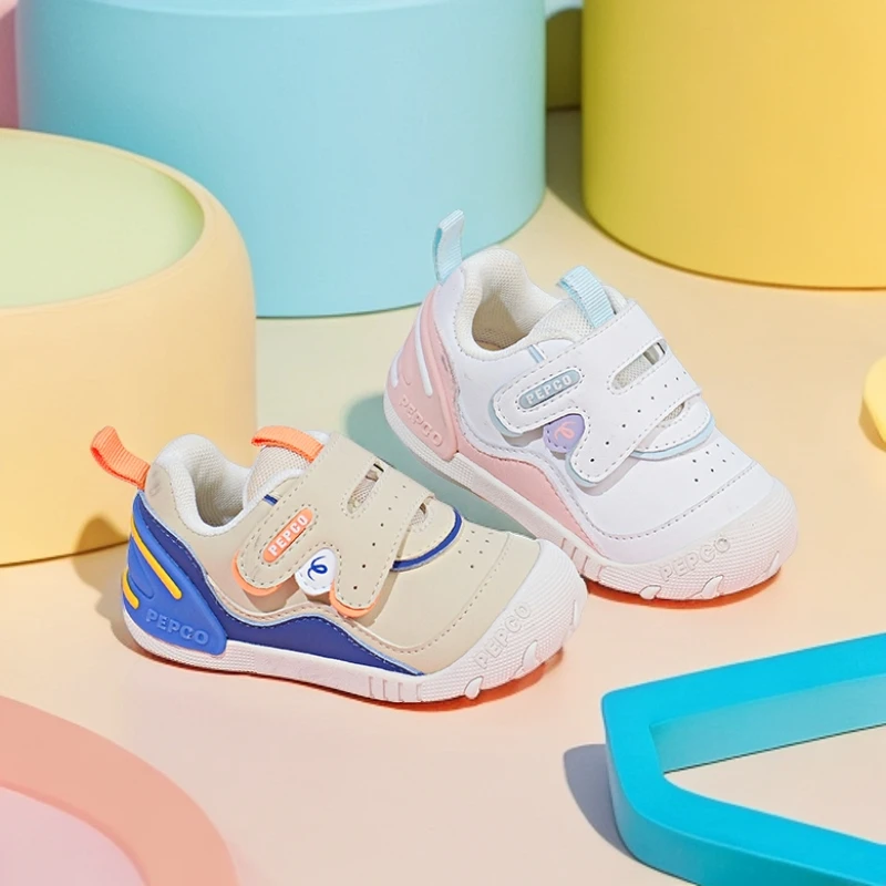 小猪班纳秋季女童男童舒适休闲透气软底小童儿童防滑轻便学步鞋