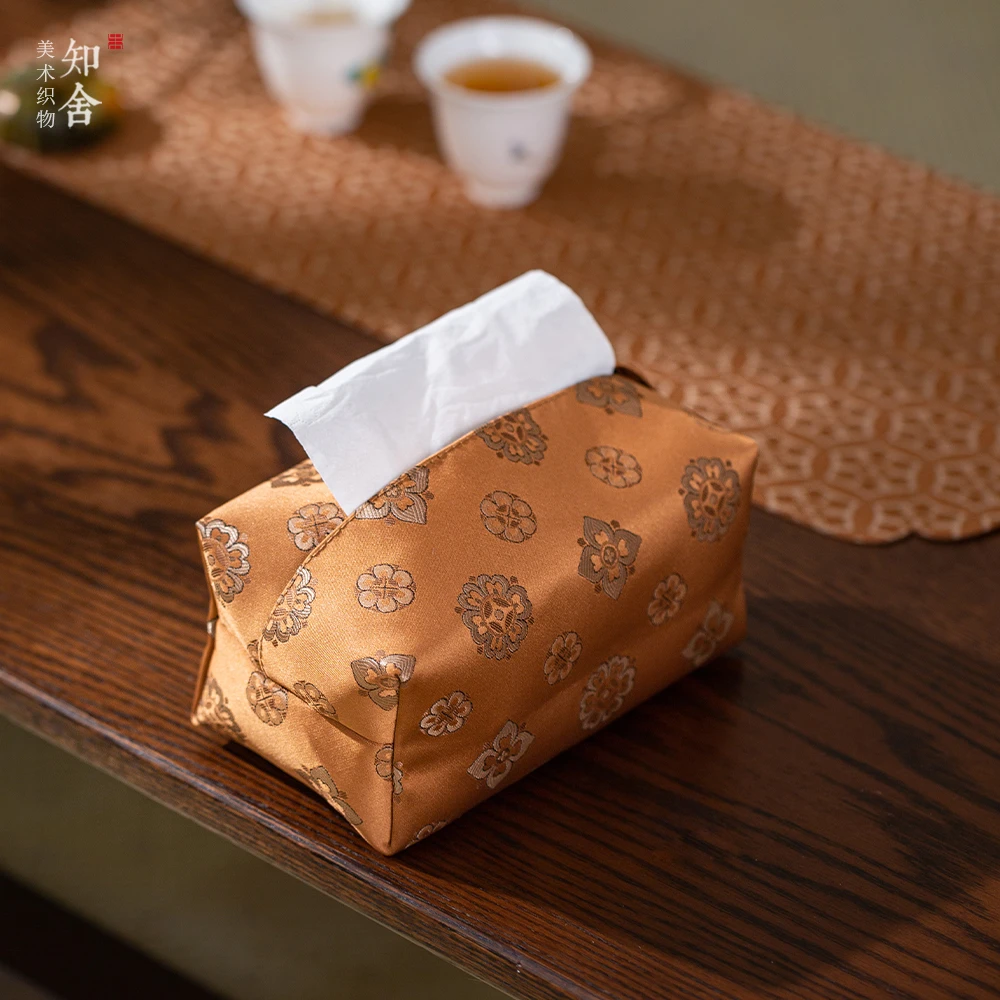 四瓣花菱纹抽纸盒16.5*9.5*6.5CM