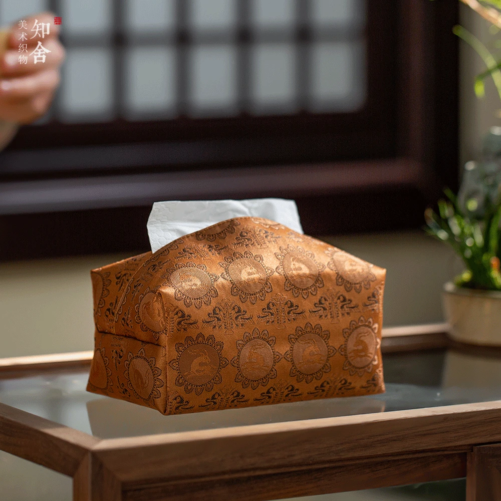 月兔纹抽纸盒16.5*9.5*6.5CM