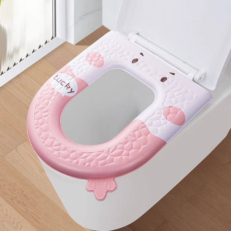 新款四季通用EVA防水马桶垫提手可爱粘贴式卫生间家用坐便垫套垫