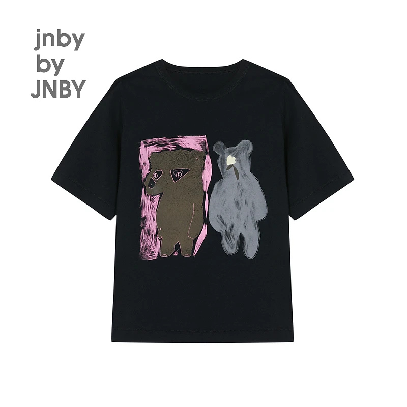 新款江南布衣童装日常宽松短袖T恤24秋男女童1O911375H