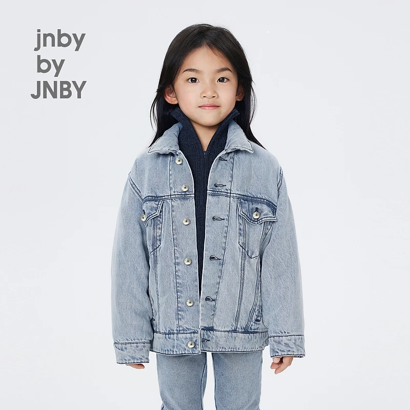 新款江南布衣童装宽松翻领羽绒服24冬男女童1O0C11490