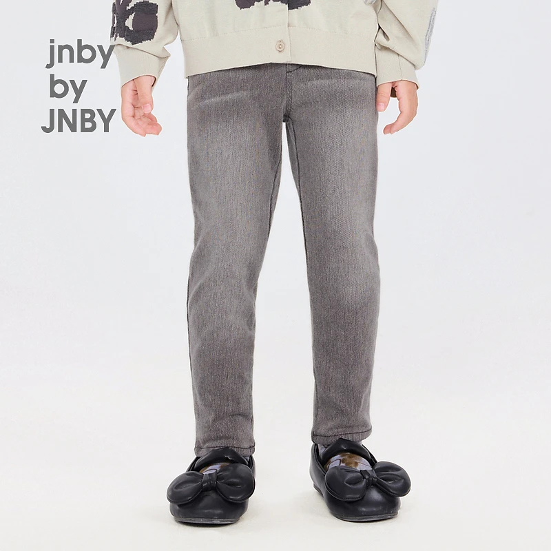 新款江南布衣童装针织牛仔紧身裤24秋女童1O9E11050