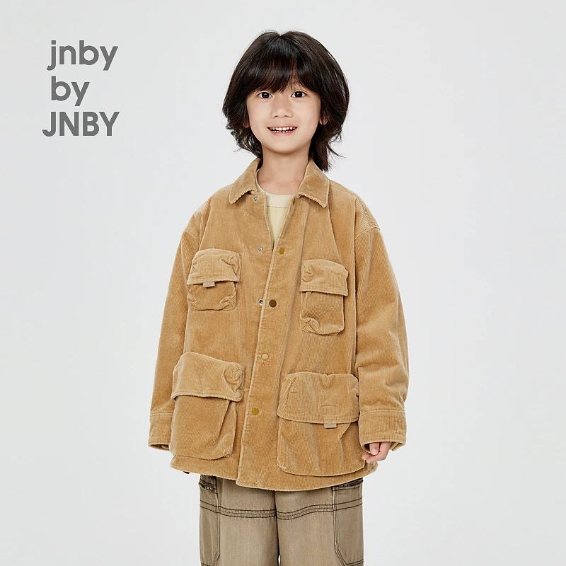 新款jnbybyJNBY江南布衣童装宽松长袖短款风衣24秋男童1O8910970