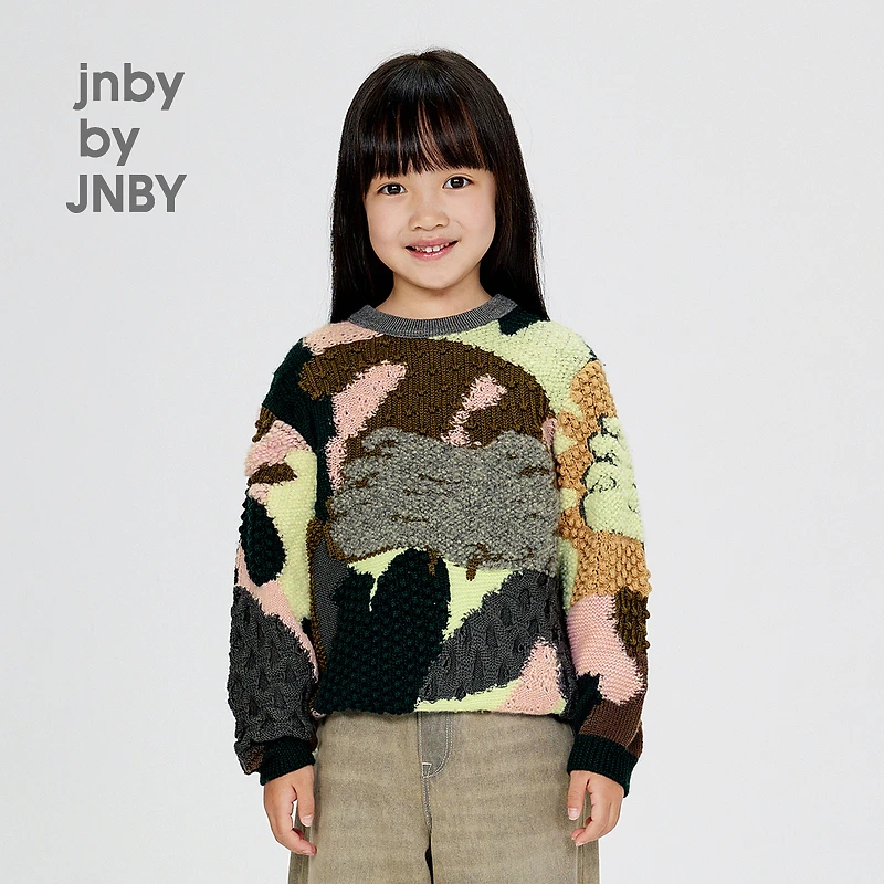 江南布衣童装长袖圆领套头毛衫24冬男女童1O0312030