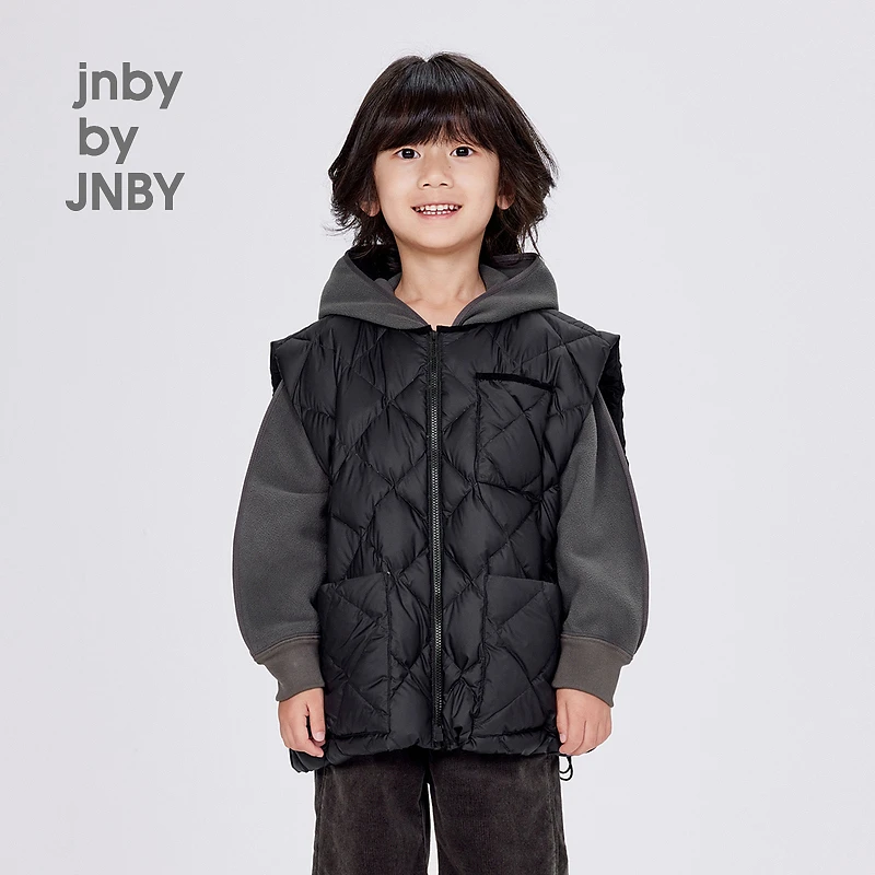 新款江南布衣童装宽松羽绒马甲24秋男女童1O9C12560