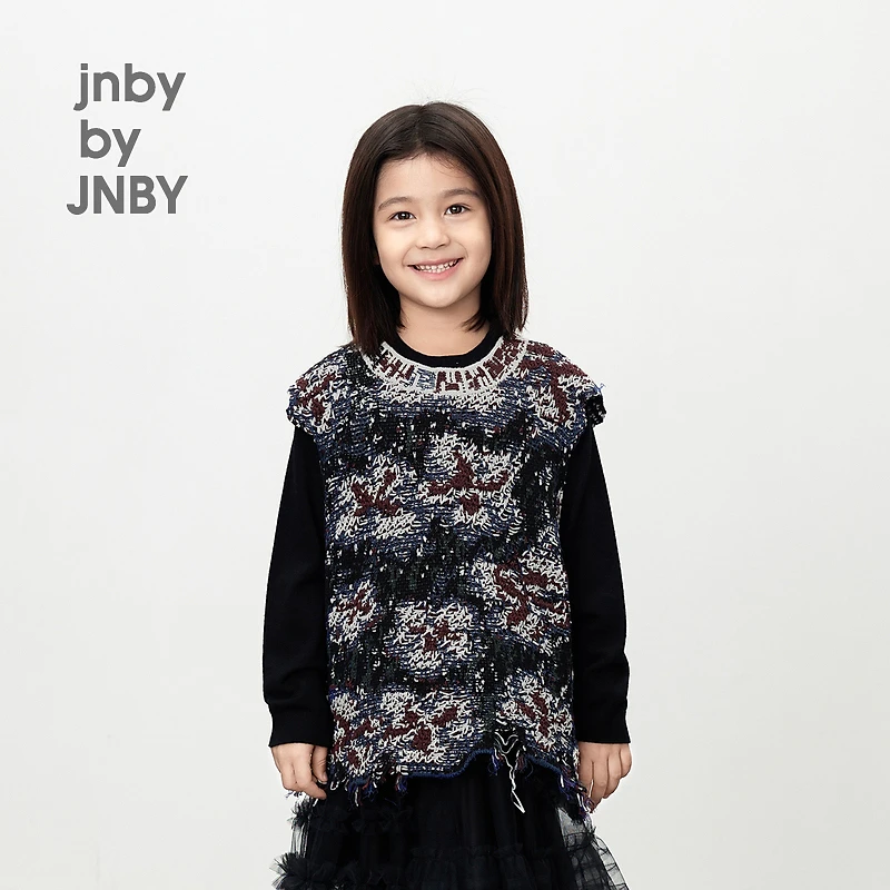 新款jnbybyJNBY江南布衣童装休闲针织背心女童24春1O2311740