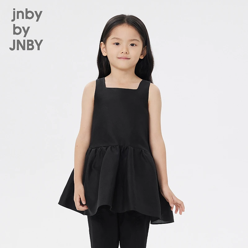 [桑蚕丝礼服]江南布衣儿童春连衣裙吊带A型时尚女童1N3G11160