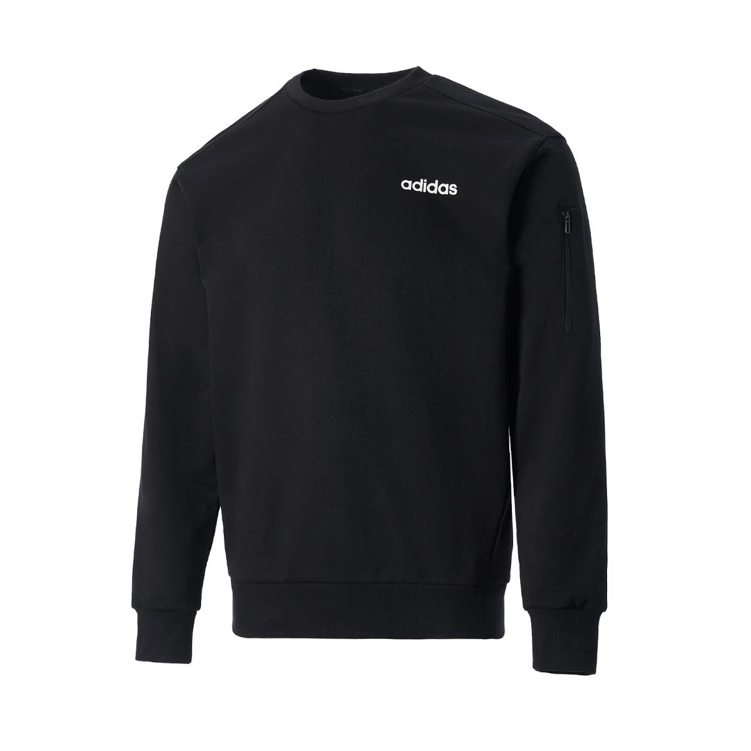 adidas/阿迪达斯针织套头圆领卫衣男子时尚百搭休闲运动套头上衣