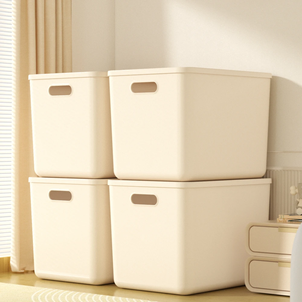 特大号桌面收纳盒家用化妆品杂物书本衣柜收纳箱收纳储物整理盒子