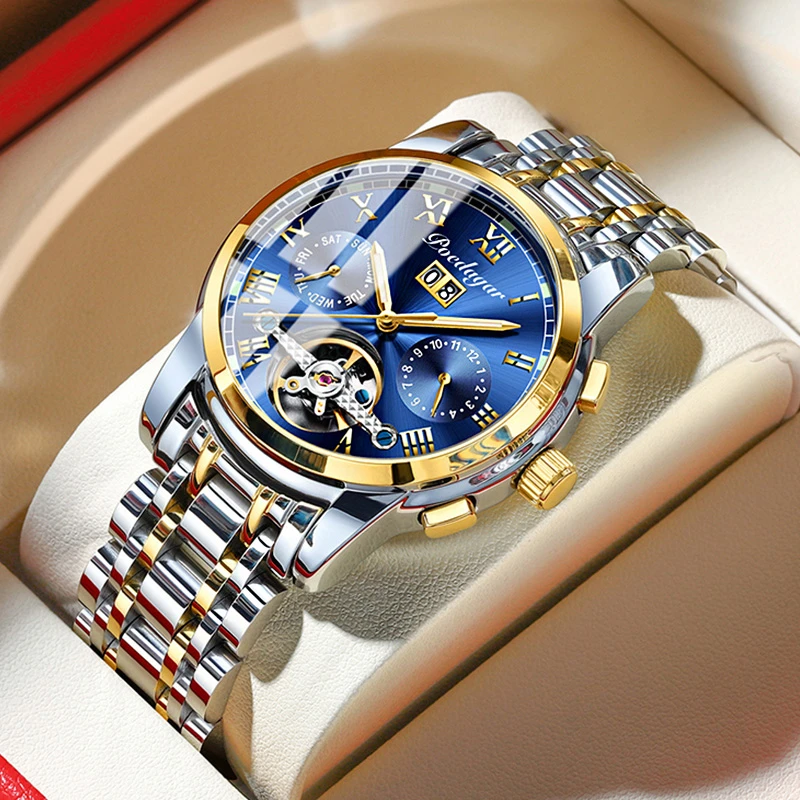 男士手表全自动机械镂空十大名表商务男款学生运动防水瑞士正品TM